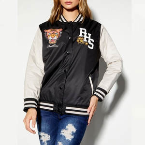 Chaqueta Universitaria de Satén para Mujer, Diseño de Primera Calidad a Precio Razonable, Tejido Transpirable, Colores y Tallas Personalizables, Alta Calidad - Product Image 5