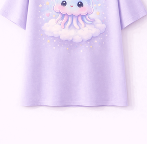 T-shirts pour garçons et filles, 100% coton, doux, respirant, manches courtes, haut décontracté d'été, 100% confortable, léger, à porter au quotidien - Product Image 4