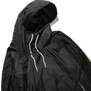 Stylish Winter Solid Plus Size Men's Windbreaker Tracksuit Fleece Lining Customized <b>Packing</b> Two-Piece Design Elastic Closure - Product Image 5