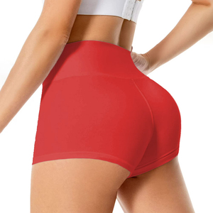 Pantalones cortos de cintura alta para mujer, cintura oculta, bolsillo, Spandex, poliéster, gimnasio, correr, entrenamiento, pantalones cortos de mujer - Product Image 2