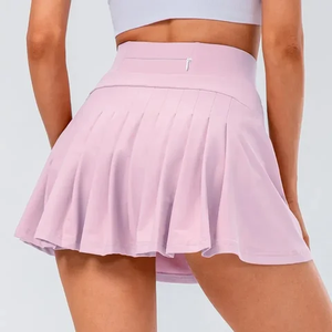 Falda de Tenis Corta de Cintura Alta, Transpirable, de Secado Rápido, de Poliéster y Elastano, Personalizada para Mujer, OEM - Product Image 3