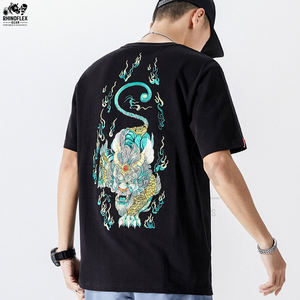 Camisetas Transpirables para Hombre, Bordadas, de Algodón, con Cuello Redondo, Cómodas, para Fitness, con Logotipo Personalizado Bordado, en Oferta - Product Image 2