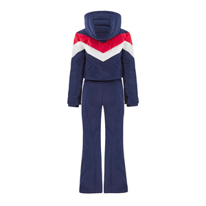 ชุดกันหิมะแบบกันน้ำ ชุดสกี เสื้อแจ็คเก็ตสโนว์บอร์ดมีฮู้ด แจ็คเก็ตสกีแบบซิป เสื้อผ้าสำหรับเล่นหิมะ สีดำ/แจ็คเก็ตสกีสำหรับผู้หญิง สีพื้น โพลีเอสเตอร์ - Product Image 2