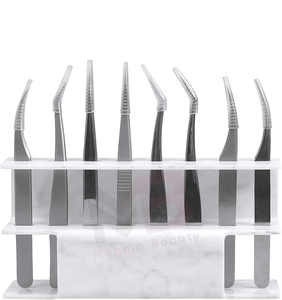 Ensemble de pinces à épiler professionnelles pour extensions de cils, acier inoxydable, qualité de précision, vente en gros à prix avantageux - Product Image 5