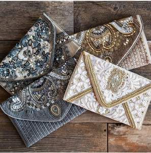 BRODERIE PARFAITE SACS UNIQUES MEILLEURS Style Bohème Broderie Travail Main Embrayage Sacs Sacs Fantaisie Design Doublure En Gros - Product Image 4