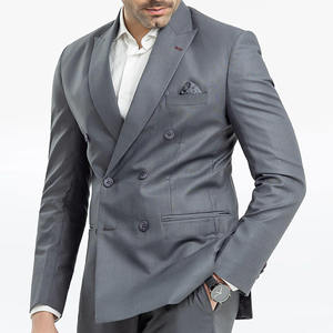 Chaqueta de Traje Formal Cruzada Antiarrugas para Hombre, para Bodas, Fiestas, Negocios y Uso Casual - Product Image 5
