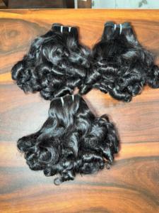 ผมอินเดียเป็นลอนแบบดิบ100% ผมต่อจากอินเดียผมมนุษย์บริสุทธิ์เรมี่ - Product Image 4