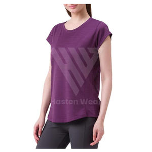 Camisetas Deportivas para Mujer, para Entrenamiento, Gimnasio, Fitness, Diseño Moderno, Secado Rápido, Lisas y Teñidas - Product Image 3