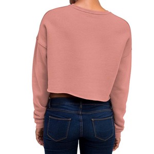 Top corto para mujer Sólido Casual Poliéster Algodón Terry Anti Shrink 300g Forrado Bordado Invierno - Product Image 2