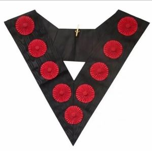 COLLIER AASR AVEC ROSETTES ROUGES - Product Image 1