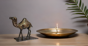 Hecho a mano latón Camel Idol Vastu decoración del hogar estatua tallada estatuilla en estilo Art Deco Metal artesanía Showpiece - Product Image 2