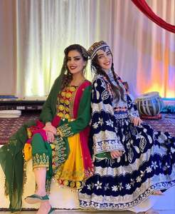 Vente chaude Soie Matériel Afghan Kuchi Frock Style et Meilleure Qualité Tissu - Product Image 5