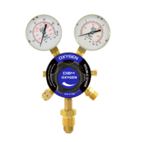DEM CR2800 Régulateur de pression de gaz CO2 argon à deux étages en laiton acétylène oxygène industriel
