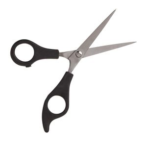 Tijeras de peluquero con mango de plástico de acero inoxidable profesional, mango negro ergonómico, tijeras de corte de pelo para uso doméstico de salón - Product Image 2