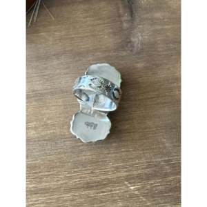 Southwest Handmade Mohave Turquoise Sterling <b>Silver</b> <b>Adjustable</b> Statement <b>Ring</b> - Product Image 5