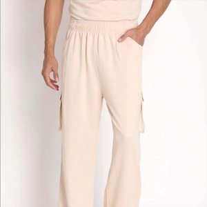 Pantalons de survêtement évasés personnalisés à lavage acide intense pour hommes, pantalons de survêtement évasés superposés, imprimé graphique, effet délavé au soleil, bord brut, OEM - Product Image 1