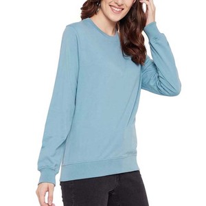 Sudadera de mujer de calidad premium 100% Material de algodón Ligero de secado rápido Impresión de logotipo personalizado OEM - Product Image 3