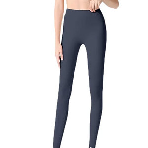 Leggings de fitness taille haute élastiques pour femme, nouveau design, respirants, décontractés, en coton/fibre de bambou, longueur genou, tricotés - Product Image 1