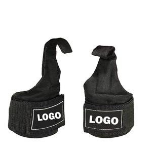 Correas de entrenamiento de gimnasio de servicio pesado más vendidas con ganchos de alfombrilla de hierro para soporte de muñeca de levantamiento de pesas-Acero inoxidable de alta calidad - Product Image 1