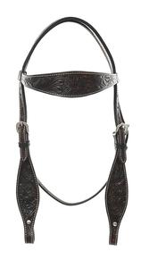 Fabricant de gros Accessoires pour chevaux de couleur personnalisés-Collier de poitrine et serre-tête en cuir brut d'origine occidentale Halters - Product Image 4