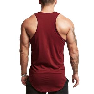 Ropa deportiva al por mayor, camiseta sin mangas de gimnasio de corte profundo, camiseta sin mangas con dobladillo curvo, camiseta sin mangas para hombre, Sisa en blanco 2024 - Product Image 6