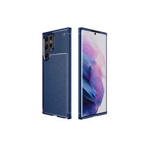 Coque en silicone premium TYGO Noir pour Samsung Galaxy S22 Ultra, protection bleu marine, emballage de vente au détail, modèle Plus - Product Image 1