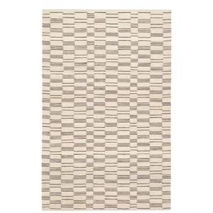 Alfombra tejida de algodón moderna, estampados geométricos de tejido plano de tonos neutros suaves para interiores urbanos de la Nueva Era disponibles al por mayor - Product Image 1