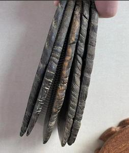 Vente en gros Peigne en corne de bœuf de buffle unisexe fait à la main écologique Design nautique antistatique Outil de salon poli Souvenir - Product Image 1