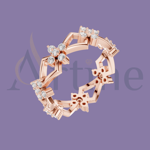 10K <b>Magnetic</b> Couple <b>Ring</b> for Long Distance Love - Product Image 1