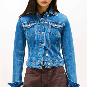 Chaqueta Vaquera Clásica para Mujer, Moderna 2025/2026, Elegante y Duradera para Uso Diario, Tejida, Transpirable, Hecha con Algodón Premium y Bambú - Product Image 1
