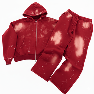 Sudadera con Capucha de Invierno para Hombre, Estilo Urbano, de Felpa Gruesa con Lavado Ácido Personalizado, Logotipo Bordado, Estilo Vintage Desgastado, con Bolsillo con Cremallera - Product Image 2