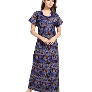 Chemise de nuit en coton, vêtement de nuit confortable, doux, respirant, longue robe de nuit pour un usage quotidien - Product Image 5