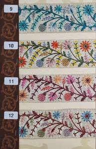 Custom Made 100% Cotton Floral Embroidered <b>Tablecloth</b> Various Ethnic Designs in <b>Black</b> Base for Different Purposes & Sizes - Product Image 2