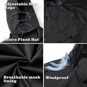 Chaqueta Cortavientos Técnica Impermeable para Hombre, Chaqueta de Lluvia Plegable para Senderismo - Product Image 5