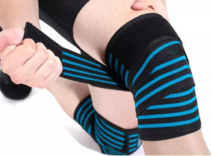 Bande de compression élastique respirante, solide, écologique et durable pour la musculation et le powerlifting de Misha Sports Fitness Gym - Product Image 4