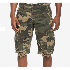 Camouflage Design Sublimation Cargo court genou longueur demi-pantalon coton taille haute course tactique chasse randonnée mode Shorts - Product Image 1