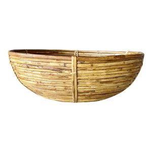 Newest Design Rattan Food <b>Serving</b> <b>Bowl</b> Best Selling Half Moon Shape Kitchenware Fruit <b>Bowl</b> Light Brown Color Rattan Collection - Product Image 1