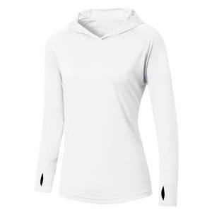 Camiseta con Capucha para Mujer, 100% Poliéster, Ajustada, Manga Larga, Protección Solar - Product Image 5