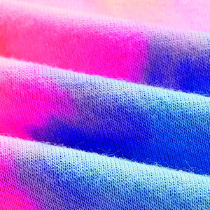 Sweat à capuche décontracté en coton doux sérigraphié pour femmes Meilleur design personnalisé Logo Tie Dye Crop Top - Product Image 6