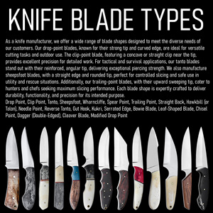 Bán buôn OEM D2 thép săn bắn Pocket Knife handmade màu xanh nhuộm Lạc Đà xương xử lý nổi da vỏ bọc thép không gỉ Dao - Product Image 4