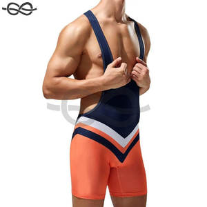 Body sans couture pour hommes Maillot de lutte Sous-vêtements respirants Justaucorps Combinaison une pièce Gilet Confort et performance - Product Image 4