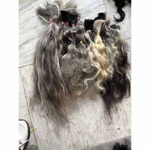 Extensiones de cabello humano indio crudo Virgen sin procesar sal pimienta HD cierres frontales de encaje 13*13*6*5*5 trama única de confianza - Product Image 3