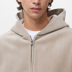 Sweat à capuche en molleton pour homme, coupe décontractée, avec logo personnalisé, couleur unie, tissu de haute qualité, manches longues, pour un ajustement décontracté, 2026 - Product Image 5
