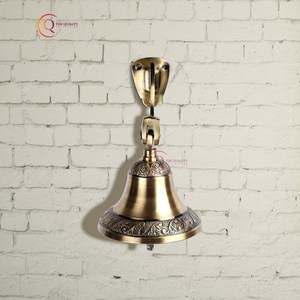 Campanas de Metal hechas a mano antiguas, campanas de Navidad decorativas únicas en estilo Vintage, decoración de Hotel para el hogar de buena calidad en gran oferta - Product Image 5