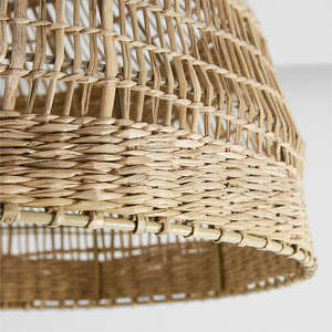 Tienphong Handmade Wholesale Nossa Large Natural Seagrass Woven Flush Mount <b>Light</b> Lampshade - Woven Retro Lamp <b>Shade</b> - Product Image 3
