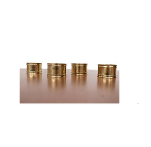 Porte-serviettes en laiton feuilles d'or pour le dîner, articles de fête et de restauration et utilisation artisanale à bas prix - Product Image 5