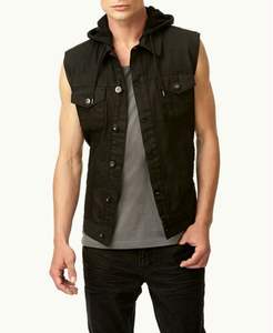 Gilet en jean pour hommes et femmes modernes décontracté Vintage élégant Denim gilet garde-robe essentiel en détresse sans effort Cool Style - Product Image 4
