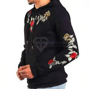 เสื้อฮู้ดดี้ปักลายผู้ชายดีไซน์ใหม่ ขายส่งราคาถูก บริการ OEM เสื้อฮู้ดดี้ปักลายดีไซน์ล่าสุด - Product Image 2