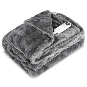 Manta Eléctrica Térmica Cecotec HeatComfort Calm 160x130 cm 115W 10 Temperaturas Apagado Automático Lavable Gris GS para Uso Invernal - Product Image 1