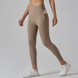 Custom Logo Womens Seamless High Elastic Waist <b>Butt</b> <b>Lift</b> <b>Leggings</b> Solid Color Yoga Pants Gym Fitness Breathable Quick Dry - Product Image 6